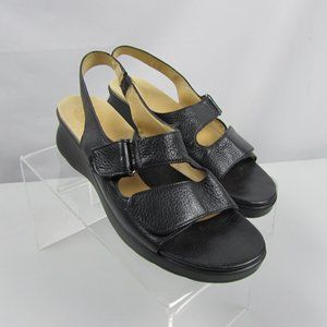 Nuture Black slingback Sandals Size 8 All Leather